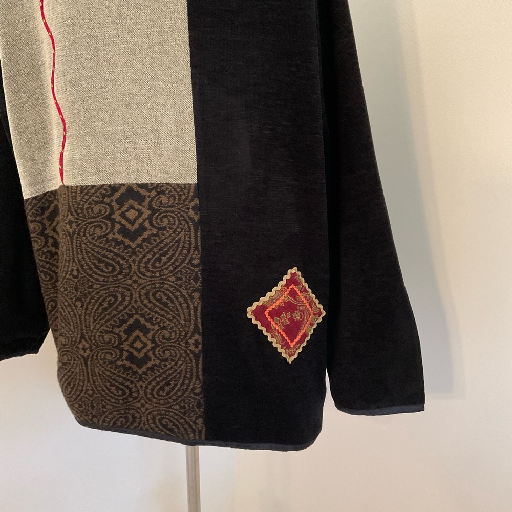 White Stag Black And Brown Patchwork Jacket With … - image 8